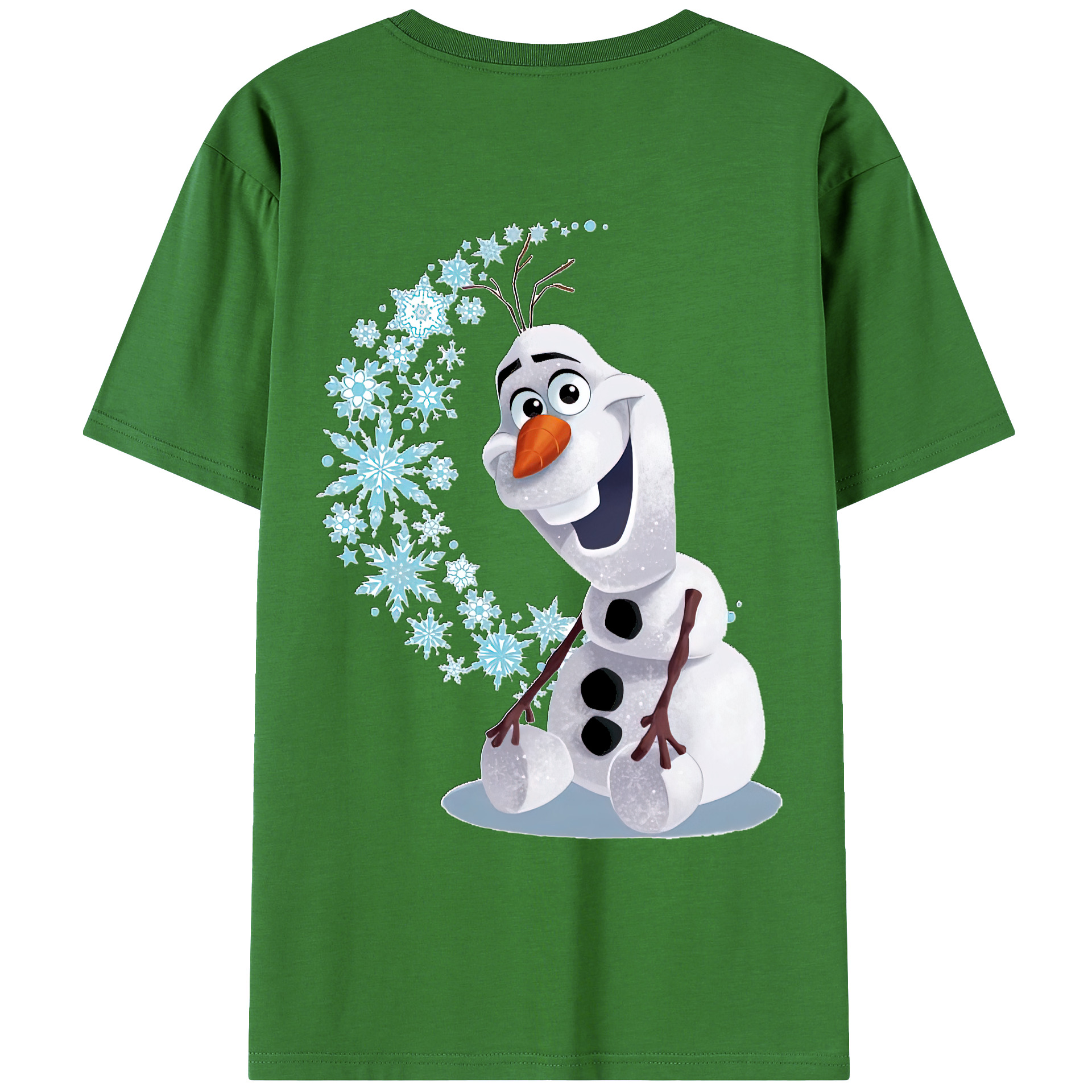 （画像用） アナと雪の女王 アンナ エルサ Frozen Anna Elsa レディース半袖Tシャツ(バックプリント)